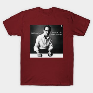 Vintage Bill Jarr Evans Music Trio Sunday Song At The Village  Album Vanguard. T-Shirt